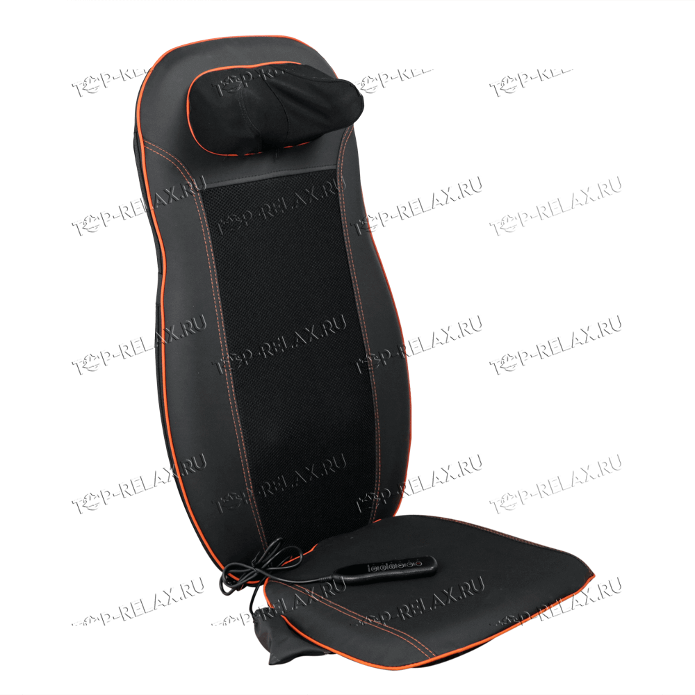 Купить Массажную накидку на кресло CAR RELAX ABSOLUTE 3-в-1 ролики,вибромассаж, ИК прогрев (LF-01) в Москве по лучшей цене в интернет-магазинеTop-Relax